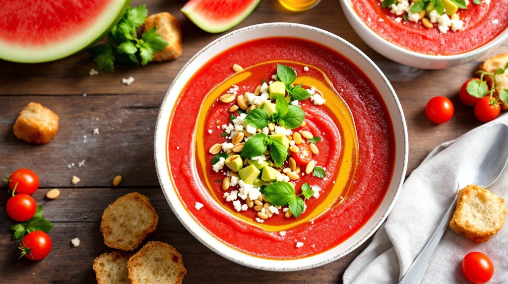 Tomato Watermelon Gazpacho