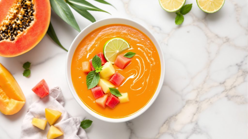 Chilled Papaya Soup