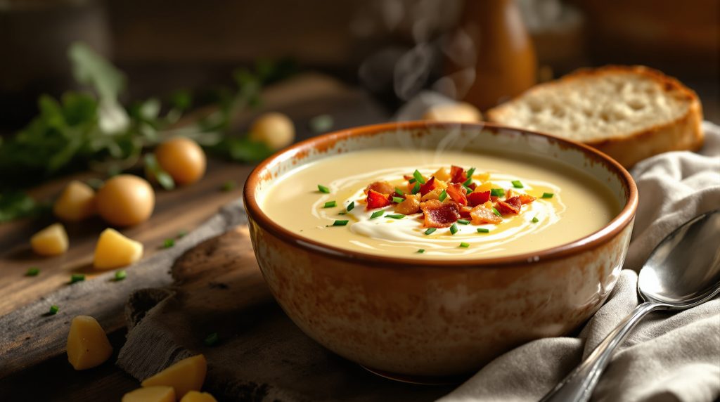 Kartoffel-porresuppe