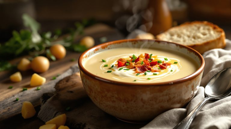 Kartoffel-porresuppe