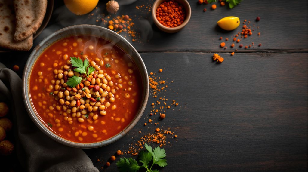 Etiopisk krydret linsesuppe