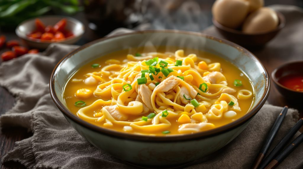 Kinesisk majssuppe