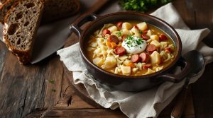 Slovakisk hvidkålssuppe
