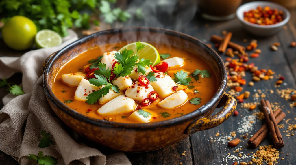 Zanzibars kokos-fiskesuppe