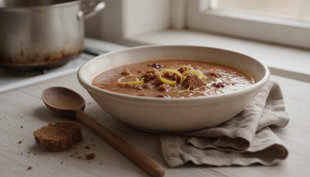 Skål med barselpottesuppe