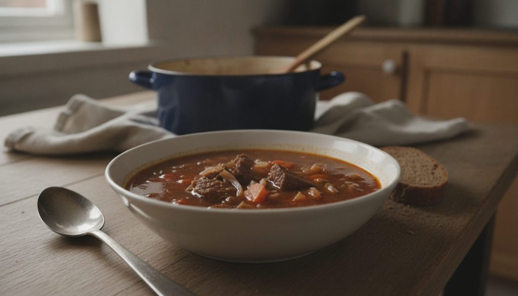 Skål med borscht