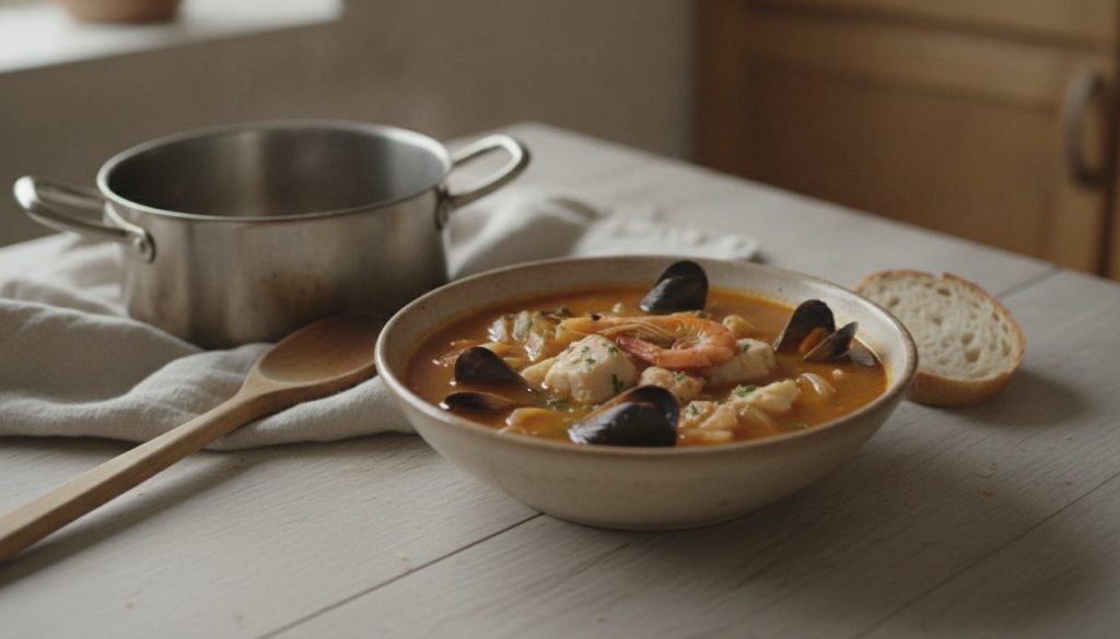 Skål med bouillabaisse