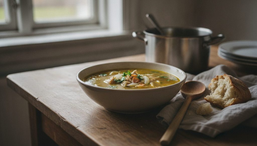 Skål med caldo de gallina