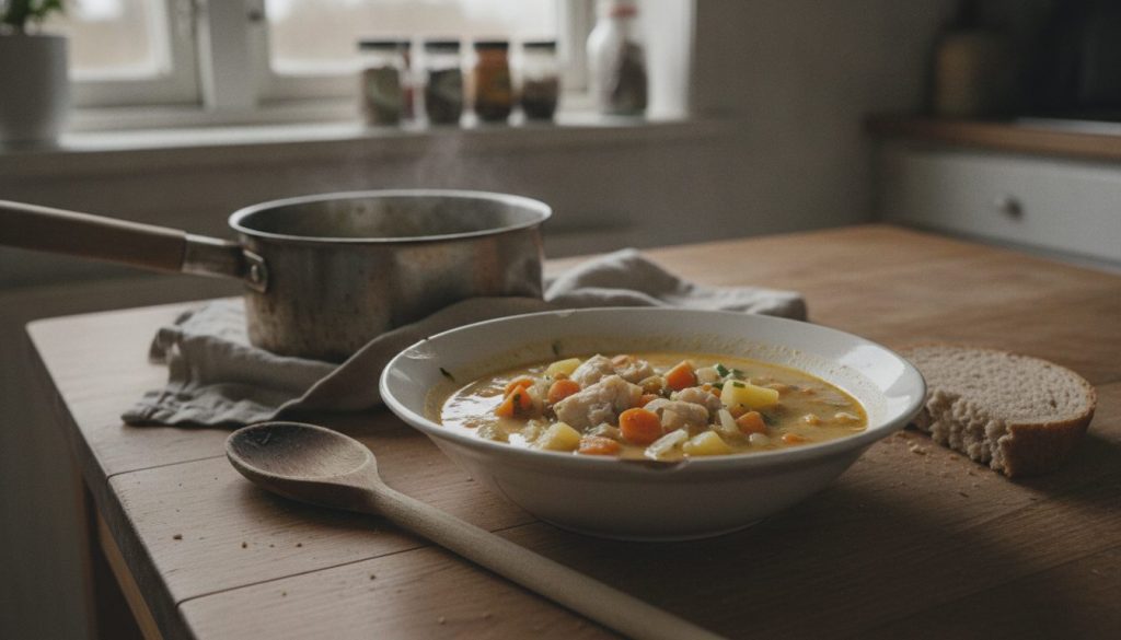 Skål med chambo soup