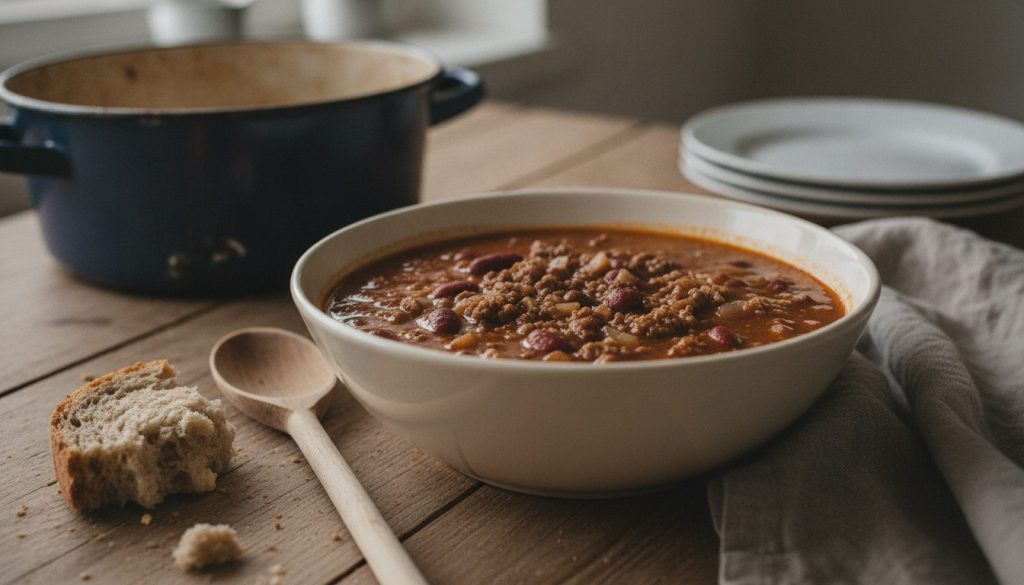 Skål med chili con carne