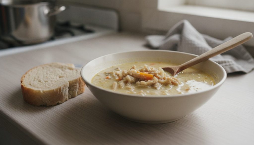 Skål med ciorbă de burtă