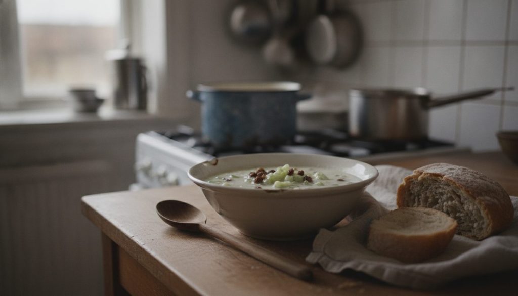 Skål med doogh soup