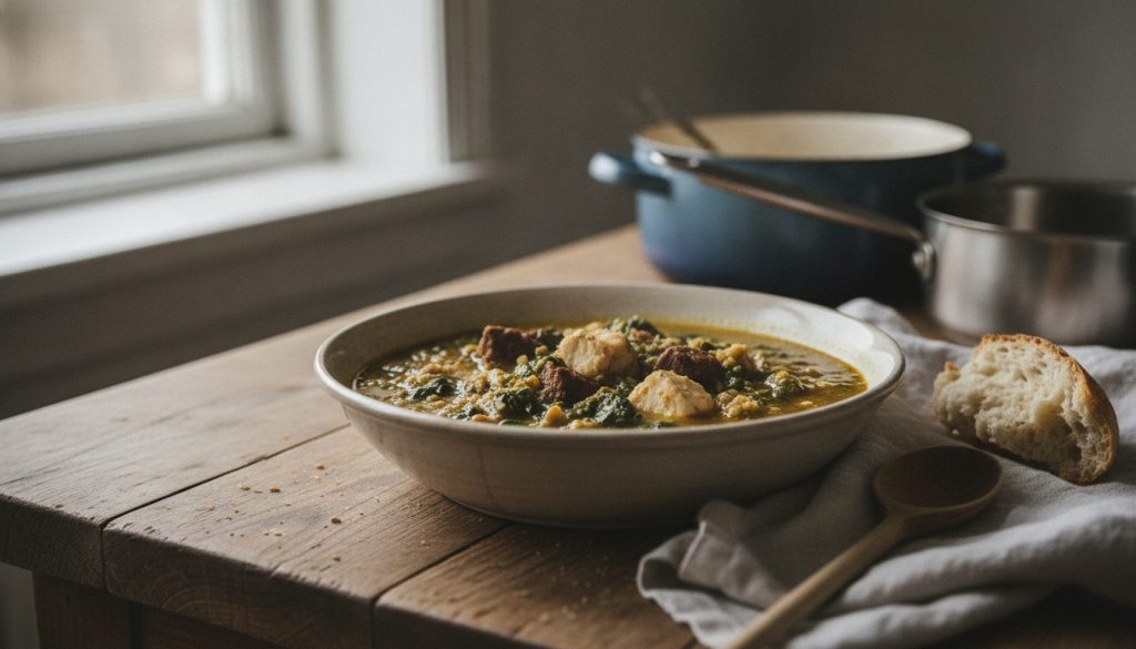 Skål med egusi soup