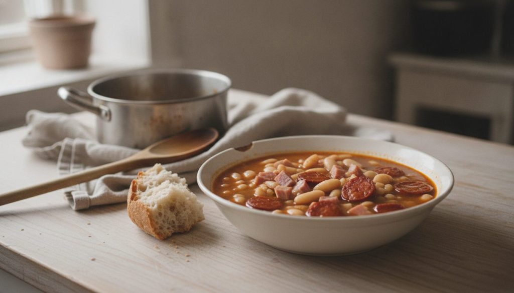 Skål med fabada asturiana