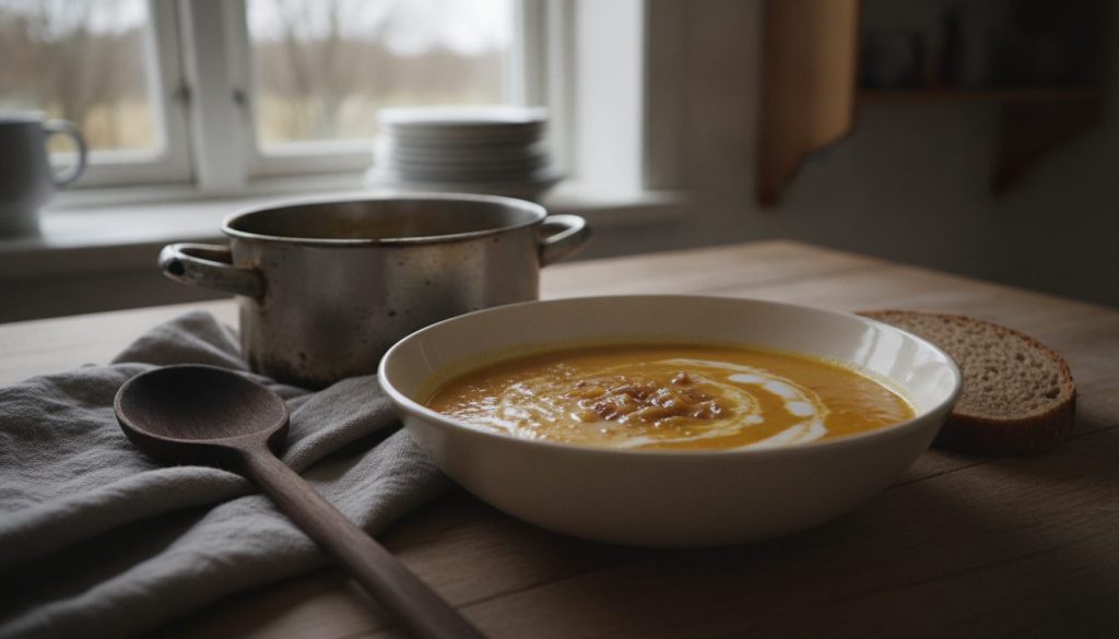 Skål med hokkaidosuppe