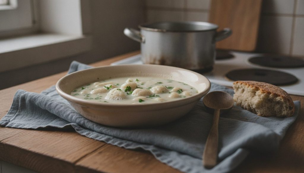 Skål med knedlíčková polévka