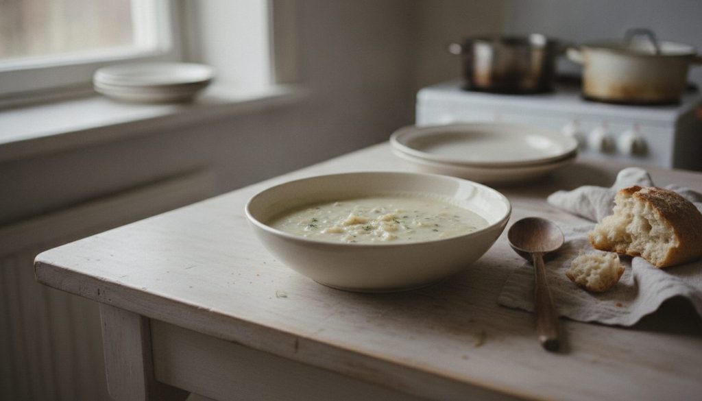 Skål med pastinaksuppe