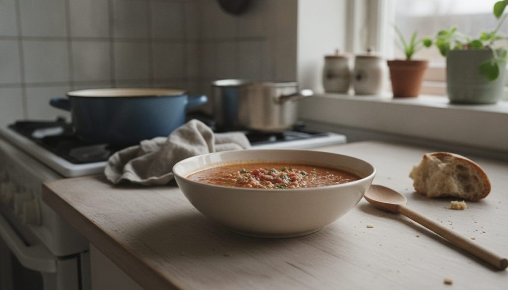 Skål med piranha soup