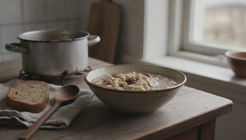 Skål med sishen soup