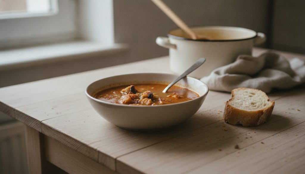 Skål med sopa de ajo