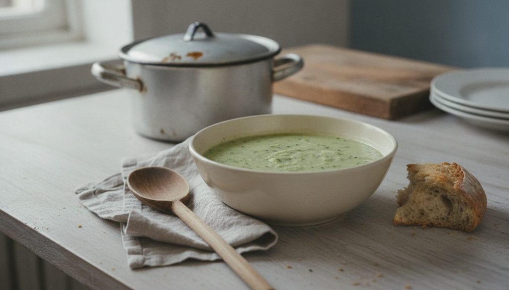 Skål med sopa fría de melón