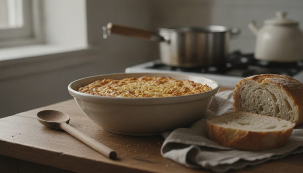 Skål med sopa paraguaya